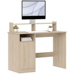 Homcom Escritorio con Estantería y Soporte para Monitor 108x50x94cm Natural