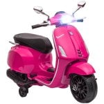 Aiyaplay icencia Vespa Moto Eléctrica Para Niños De +3 Años Con Rosa Aiyaplay icencia Vespa Moto Eléctrica Para Niños De +3 Años Con Rosa
