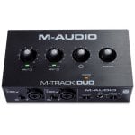 M-Audio M-Track Duo Interfaz de Audio USB de 2 Canales para Grabación, Transmisión, Podcasting