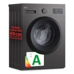 Lavadora LG F4A1009NDK 9kg Carga Frontal 1400rpm Clase A Grafito/Plata con Fondo Especial 49cm y Auto-rearranque