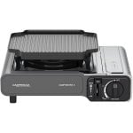 Campingaz Camp'Bistro 3-Brenner-Grill, 2200 W, funktioniert mit CP250-Gaskartusche, schwarz