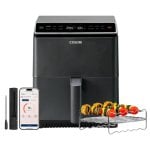 Cosori Dual Blaze Chef Edition Freidora de Aire 6.4L 1700W + Smart Meat Termómetro Inteligente Cosori Dual Blaze Chef Edition Freidora de Aire 6.4L 1700W + Smart Meat Termómetro Inteligente