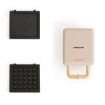 Create Stone Studio Sandwichera Grill Y Gofrera Placas Intercambiables Blanco Roto Create Stone Studio Sandwichera Grill Y Gofrera Placas Intercambiables Blanco Roto