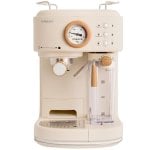 Create Thera Retro Pro Cafetera Express Semiautomática Depósito Café Molido1250W Beige Create Thera Retro Pro Cafetera Express Semiautomática Depósito Café Molido1250W Beige