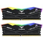 Grupo de Equipa T-FORCE DELTA RGB DDR5 6000MHz 32GB 2x16GB CL28 Dual AMD EXPO e Intel XMP Preto Grupo de Equipa T-FORCE DELTA RGB DDR5 6000MHz 32GB 2x16GB CL28 Dual AMD EXPO e Intel XMP Preto
