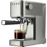 Cafetera Express EVVO Intensa 1,2L 20 bares cuerpo de acero doble salida portafiltros Cafetera Express EVVO Intensa 1,2L 20 bares cuerpo de acero doble salida portafiltros