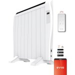 Radiador Eléctrico EVVO C8 1200W hasta 16m2 WiFi control remoto temporizador LCD seguridad