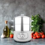 Vaporizador Cecotec Vapovita SteelPot 1300W 10L Inox 3 Recipientes