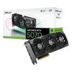 Placa gráfica PNY GeForce RTX 5070 Triple Fan 12GB GDDR7 Reflex 2 RTX AI DLSS4