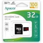 Apacer microSDHC 32GB Clase 10 UHS-I Adaptador SD 100MB/s Apacer microSDHC 32GB Clase 10 UHS-I Adaptador SD 100MB/s