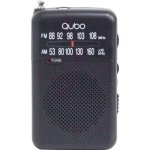 Radio Portatile AM/FM Qubo R-S1 Con Cuffie Incluse Nera