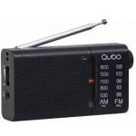 Qubo RS-2 Radio Portátil AM/FM Negra Auriculares Incluidos Pilas Qubo RS-2 Radio Portátil AM/FM Negra Auriculares Incluidos Pilas