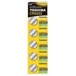 Toshiba CR2032 Pack 5 Pilas Botón 3V Alta Demanda Litio Larga Duración Toshiba CR2032 Pack 5 Pilas Botón 3V Alta Demanda Litio Larga Duración