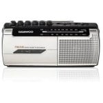 Rádio Daewoo DW1107 Cassete AM/FM Preto Prata Gravação Portátil