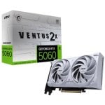 MSI GeForce RTX 5060 VENTUS 2X OC 8GB GDDR7 Reflex 2 RTX AI DLSS4 Blanca MSI GeForce RTX 5060 VENTUS 2X OC 8GB GDDR7 Reflex 2 RTX AI DLSS4 Blanca