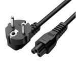 Cabo PcCom Essential Schuko CEE7 para C5 Clover 3 Pinos 1,8m Preto