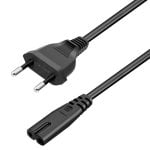 Cabo de Alimentação PCCOM Essential C7/Schuko 1.8M Preto 250V 2.5A Universal