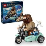 Lego Harry Potter Viaje en Moto: Hagrid y Harry con Sidecar y Hedwig para Niños de 9+ Años