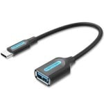 Vention CCVBB Adaptador USB 3.1 Tipo-C Macho para USB-A Fêmea Preto