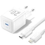 Vention TZ-FEPW0-EU-02 GaN Ladegerät 20W 1xUSB-C + Lightning Kabel 1m