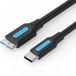 Vention CQABD Cable USB 3.0 MicroUSB a USB-C 5Gbps 50cm Negro