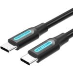 Câble USB 2.0 Type-C Vention COSBI 3 m 60 W 480 Mbps Noir Câble USB 2.0 Type-C Vention COSBI 3 m 60 W 480 Mbps Noir