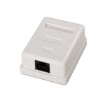 Aisens A139-0301 Roseta de Superficie RJ45 Cat6 1 Toma Blanca