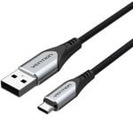 Vention COCHF Cable microUSB Reversible 3A 480Mbps 1m Gris Vention COCHF Cable microUSB Reversible 3A 480Mbps 1m Gris