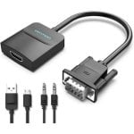 Cavo convertitore da VGA maschio a HDMI femmina Vention ACNBF, 1 m, nero Cavo convertitore da VGA maschio a HDMI femmina Vention ACNBF, 1 m, nero