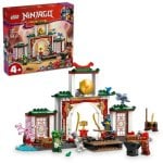 Lego Ninjago Templo Ninja del Spinjitzu, Maqueta y Figuras de Zane, Kai y Lloyd para Niños 4+ Años