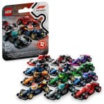 Brinquedo colecionável Lego F1 Cars, 1 de 12 miniaturas de automóveis para maiores de 6 anos