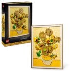 Lego Art Vincent Van Gogh: Los Girasoles, Set de Construcción Obra de Arte Mural Pictórica 18+ Años