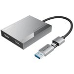 Vention ACXHB USB-C/USB-A auf 2x HDMI 4K 60Hz Konverter 15cm Grau DisplayLink Vention ACXHB USB-C/USB-A auf 2x HDMI 4K 60Hz Konverter 15cm Grau DisplayLink