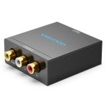 Conversor HDMI a RCA Vention metal 1080p 60Hz Plug and Play Negro Conversor HDMI a RCA Vention metal 1080p 60Hz Plug and Play Negro