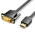 Cavo convertitore Vention DVI maschio a HDMI maschio 2 m nero Cavo convertitore Vention DVI maschio a HDMI maschio 2 m nero