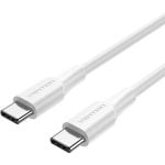 Vention-Kabel USB-C 2.0 3A Stecker-Stecker 60W 480Mbps 2m Weiß Vention-Kabel USB-C 2.0 3A Stecker-Stecker 60W 480Mbps 2m Weiß