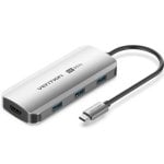 Docking Vention TQDHB USB-C HDMI 4K 3xUSB 1xUSB-C PD 100W 0,15m Gris Docking Vention TQDHB USB-C HDMI 4K 3xUSB 1xUSB-C PD 100W 0,15m Gris