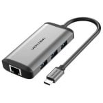 Docking Vention CNCHB USB-C HDMI 4K 3xUSB 1xUSB-C PD 1xRJ45 Gris Docking Vention CNCHB USB-C HDMI 4K 3xUSB 1xUSB-C PD 1xRJ45 Gris