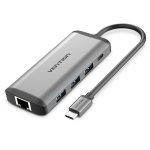 Vention USB-C Hub 8-in-1 HDMI 4K USB 3.0 RJ45 PD 87W