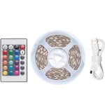 Bande lumineuse LED RGB Vention PAAWH FPC avec télécommande et alimentation USB 5 V 2 m Blanc Bande lumineuse LED RGB Vention PAAWH FPC avec télécommande et alimentation USB 5 V 2 m Blanc