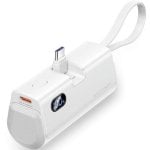 Powerbank Vention FHQW0 4800 mAh 22,5 W USB-C Lightning Dual-LED-Display Weiß Powerbank Vention FHQW0 4800 mAh 22,5 W USB-C Lightning Dual-LED-Display Weiß
