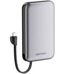 Powerbank Vention I12IA 10000 mAh 20 W Schwarz USB-C USB-A Lightning mit Kabel enthalten Powerbank Vention I12IA 10000 mAh 20 W Schwarz USB-C USB-A Lightning mit Kabel enthalten