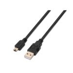 Cable USB AISENS A101-0025 1.8m USB 2.0 A a Mini-USB B Negro RoHS