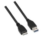 Cable AISENS A105-0043 USB 3.0 A-M a Micro B-M 1m Negro 5Gbps Apantallado Cable AISENS A105-0043 USB 3.0 A-M a Micro B-M 1m Negro 5Gbps Apantallado