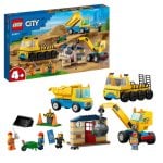 Lego City Camiones de Obra y Grúa con Bola de Demolición para Niños de 4+ Años Lego City Camiones de Obra y Grúa con Bola de Demolición para Niños de 4+ Años