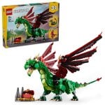 Lego Creator 3en1 Dragón Medieval Transformable en Ave Fénix o Serpiente Marina, 9+ Años Lego Creator 3en1 Dragón Medieval Transformable en Ave Fénix o Serpiente Marina, 9+ Años