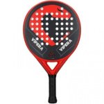 Pala de Pádel VIBOR-A Vipera Carbono Reforzado Soft Core Superficie Lisa Negra y Roja Pala de Pádel VIBOR-A Vipera Carbono Reforzado Soft Core Superficie Lisa Negra y Roja