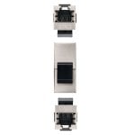 Empalme RJ45 Nanocable Cat.6 STP metálico blindado RoHS hembra/hembra Empalme RJ45 Nanocable Cat.6 STP metálico blindado RoHS hembra/hembra