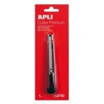 Cúter Apli Premium 13750 9mm carcasa ergonómica color granate Cúter Apli Premium 13750 9mm carcasa ergonómica color granate