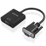 Cable Conversor AISENS A115-0873 VGA HDMI Audio Jack MicroUSB 20cm Negro